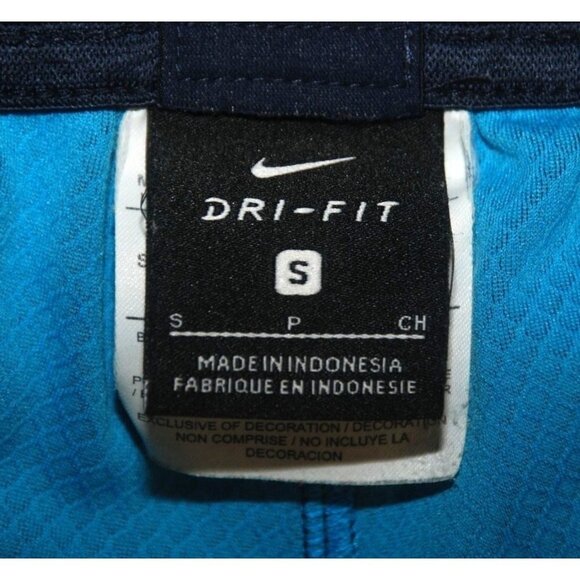 Nike Dri-Fit Ladies Blue Leggings Size S Stretch Zipper Pockets Activewear Gym - Picture 7 of 8